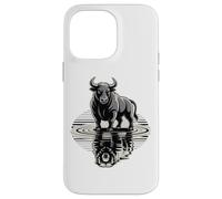 Bull Bear Reflection Mercado de valores Trader Carcasa para iPhone 14 Pro MAX