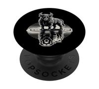 Bull Bear Reflection Mercado de valores Trader PopSockets PopGrip Adhesivo