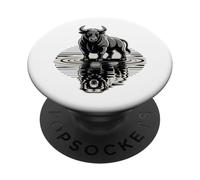 Bull Bear Reflection Mercado de valores Trader PopSockets PopGrip Adhesivo