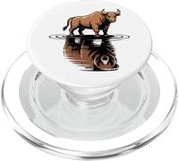 Bull Bear Reflection Mercado de valores Trader PopSockets PopGrip para MagSafe