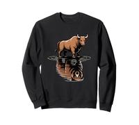 Bull Bear Reflection Mercado de valores Trader Sudadera