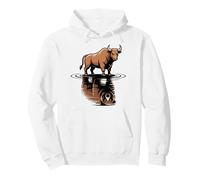 Bull Bear Reflection Mercado de valores Trader Sudadera con Capucha