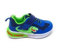 Bull Boys Jungle Raptor DNAL5142 Azul Royal, zapatos de niño de con luces, tema dinosaurio, amortizado, ligero, azul royal, 32 EU