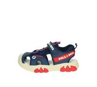 Bull Boys Sandalias para niños, modelo T-Rex DNCR5060 con sonido azul marino y rojo, cierre de velcro, suela antideslizante, turquesa, 35 EU