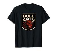 Bull City Durham NC 919 North Carolina Bull Head Hombres Mujeres Camiseta
