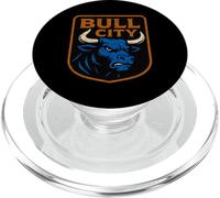 Bull City Durham NC 919 North Carolina Bull Head Hombres Mujeres PopSockets PopGrip para MagSafe