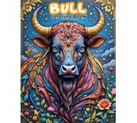 Bull Coloring Book: Powerful Bovine Designs & Detailed Patterns for Animal Lovers (FARM ANIMALS COLORING BOOKS)