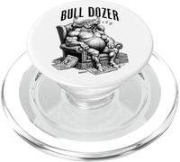 Bull Dozer Dad Pun Divertido Día del Padre Cumpleaños Siesta PopSockets PopGrip para MagSafe