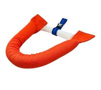 Bull Fit Mordedor para Perros en Forma de Herradura 30 cm - Mordedor Perro Resistente para Entrenamiento K9, Juegos de Tira y Afloja - Hecho a Mano con Algodón y Nailon, Naranja