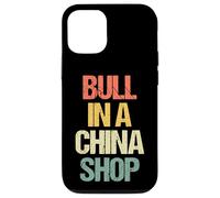 Bull In A China Shop - Novedad sarcástica Retro Divertida Carcasa para iPhone 12/12 Pro