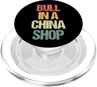 Bull In A China Shop - Novedad sarcástica Retro Divertida PopSockets PopGrip para MagSafe