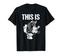 Bull is Sitting On A Toilet Reading Newspaper Bullshit Crap Camiseta