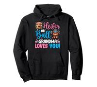 Bull or Heifer Gender Reveal Highland Cow Grandma Family Sudadera con Capucha