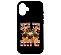 Bull Rider Bull Riding al Estilo Pirata de los 90 Kick The Dust Up Carcasa para iPhone 16