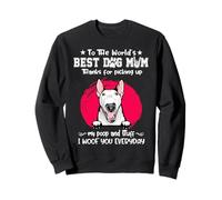 Bull Terrier Best Dog Mom Dogs Lovers Funny Mothers Day Sudadera