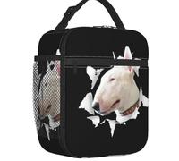 Bull Terrier Funny Dog Riable Lunch boxes Reutilizables para mujeres Animales impermeables Refrigerador térmico Comida con bolsa térmica para niños niños escolares