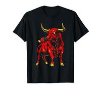 Bull With Rose | Taurina Española | Toro Camiseta
