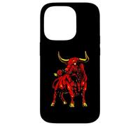 Bull with Rose | Taurina Española | Toro Carcasa para iPhone 14 Pro