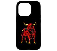 Bull with Rose | Taurina Española | Toro Carcasa para iPhone 15 Pro