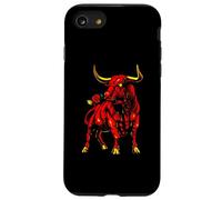 Bull with Rose | Taurina Española | Toro Carcasa para iPhone SE (2020) / 7/8