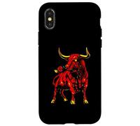 Bull with Rose | Taurina Española | Toro Carcasa para iPhone X/XS