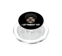 Bulldog Afro Me Dejé Salir Negro Afroamericano Dawg PopSockets PopGrip para MagSafe