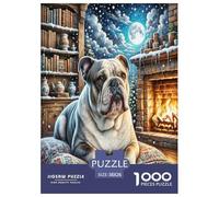 Bulldog Americano Puzzle Imposible,desafío para Adultos Juego Educativo 1000 Piezas Obra De Arte De Juego De para Adultos Y Niños Mayores De 12 Años 38x26cm/1000pcs