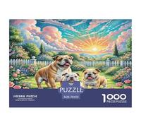 Bulldog Americano Puzzle Imposible,desafío para Adultos Juego Educativo 1000 Piezas Obra De Arte De Juego De para Adultos Y Niños A Partir De 12 Años 70x50cm/1000pcs