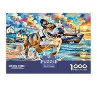 Bulldog Americano Puzzles Imposible,desafío for Adults Entretenimiento Creativo 1000 Piezas Obra De Arte De Juego De para Adultos Y Niños A Partir De 12 Años 70x50cm/1000pcs