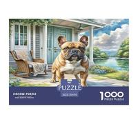 Bulldog Americano Puzzles Imposible,desafío for Adults Entretenimiento Creativo 1000 Piezas Obra De Arte De Juego De para Adultos, Regalos A Partir De 14 Años 70x50cm/1000pcs