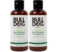 Bulldog - Champú y acondicionador para barba 2 en 1, 200 ml (Paquete de 2)