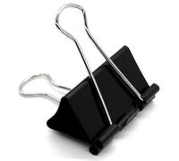 Bulldog Clips de 60 mm extragrandes 6 clips de papel resistentes para carpetas gigantes XL de 2.4 pulgadas (negro)