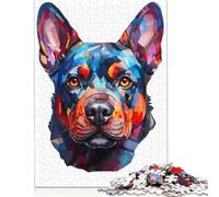 Bulldog Colorful Puzzles Imposible,desafío for Adults Entretenimiento Creativo 520 Piezas Obra De Arte De Juego De para Adultos Y Niños Mayores De 12 Años 520pcs (52x38cm)