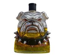 Bulldog - Decantador de vino tinto de vidrio de gran capacidad, dispensador de alcohol, decoración coleccionable para el hogar, brandy, tequila, vodka, bourbon, bar, marido, bebidas