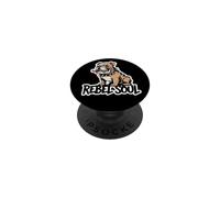 Bulldog Duro con Estampado de Perro Punk de Rebel Soul PopSockets PopGrip Adhesivo