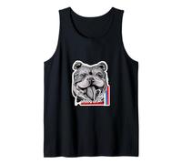 Bulldog Fan Elke Design Corazón Camiseta sin Mangas