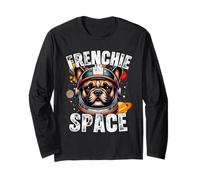 Bulldog Francés Amante Frenchie En El Espacio Divertido Bulldog Francés Manga Larga