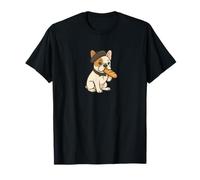 Bulldog Francés Baguette Pan Hornear Panadería Divertido Perro Mamá Papá Camiseta