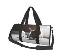 Bulldog francés, Bolsa de Viaje de Gran Capacidad, Bolso Redondo, Bolsa de Viaje Deportiva, Bolsa de Mano, Bolsa de Fitness