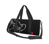 Bulldog francés, Bolsa de Viaje de Gran Capacidad, Bolso Redondo, Bolsa de Viaje Deportiva, Bolsa de Mano, Bolsa de Fitness