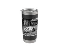 Bulldog Francés Bourbon St Laissez La Bon Temps Rouler Vaso térmico de acero inoxidable de doble pared