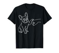 Bulldog Francés Choque De Puños Frenchie Mano Pata Lindo Camiseta