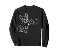 Bulldog Francés Choque De Puños Frenchie Mano Pata Lindo Sudadera