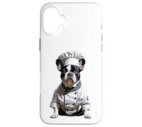 Bulldog Francés como Chef (Cocinero) Carcasa para iPhone 16 Plus