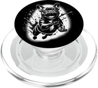 Bulldog francés con Manchas de Pintura Fresca PopSockets PopGrip para MagSafe