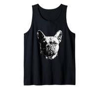 Bulldog francés con palillo de Dientes Divertido Perro matón gángster Meme Camiseta sin Mangas