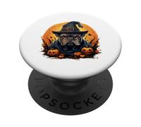 Bulldog Francés de Halloween PopSockets PopGrip Adhesivo