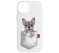Bulldog francés en Bolsillo asomando Lindo Cachorro Perro Carcasa para iPhone 14 Plus