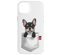 Bulldog francés en Bolsillo asomando Lindo Cachorro Perro Carcasa para iPhone 14 Plus