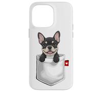 Bulldog francés en Bolsillo asomando Lindo Cachorro Perro Carcasa para iPhone 14 Pro MAX